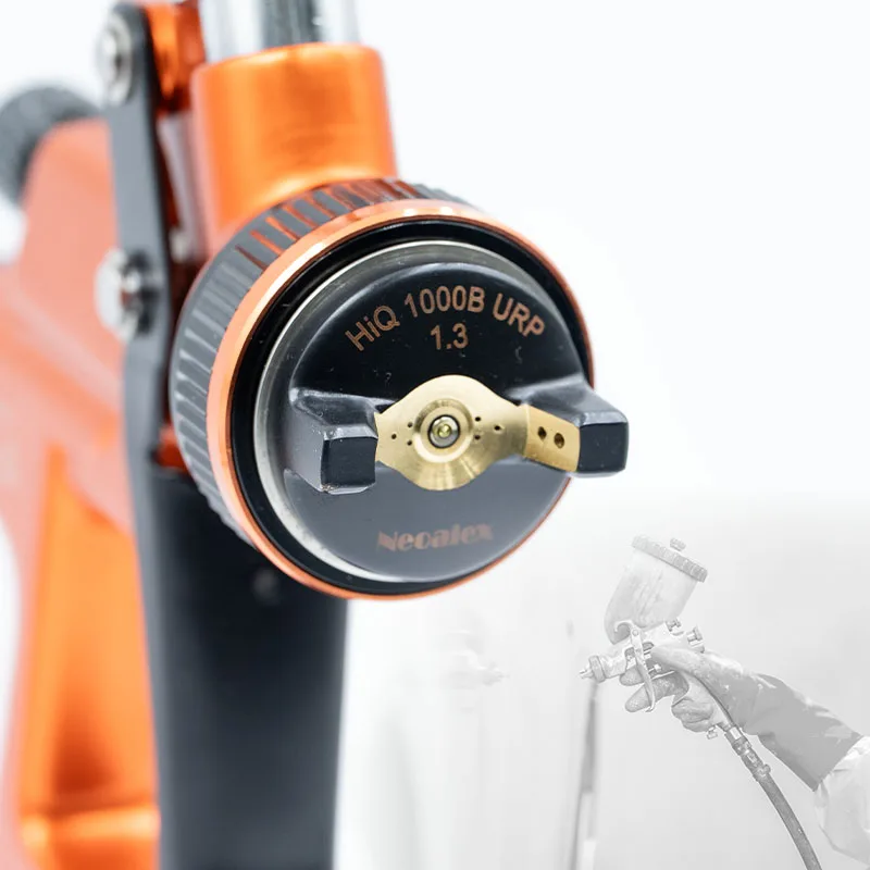 مسدس رش طلاء السيارات عالي السرعة قابل للتخصيص OEM مع فوهة تدفق عالية 1.3 مم وكفاءة عمل مزدوجة وتغذية الجاذبية #2