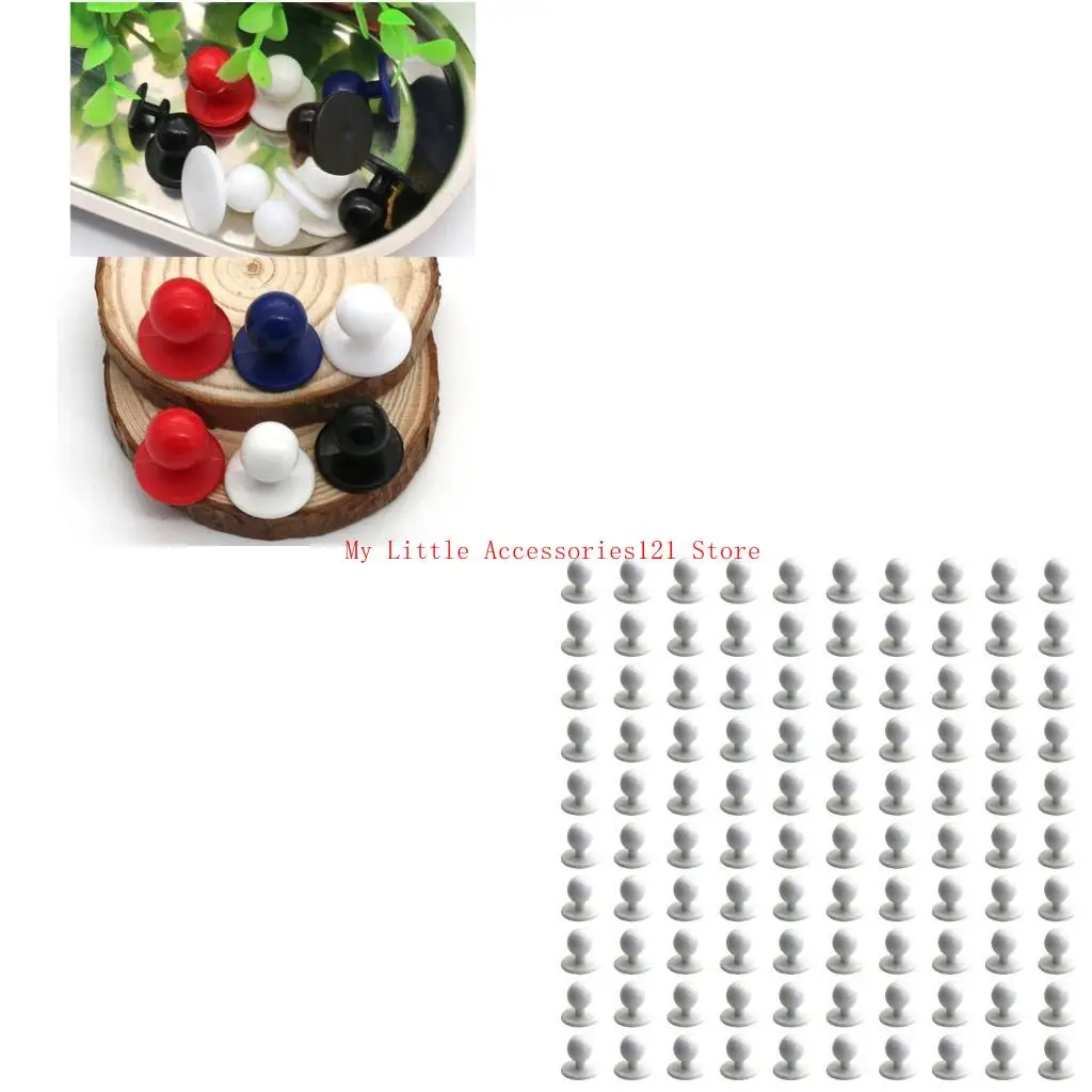 100Pcs Chefs Round Buttons Nylon Chefs Clothing Ball Buttons For Culinary Professional Clothing Button Replacement