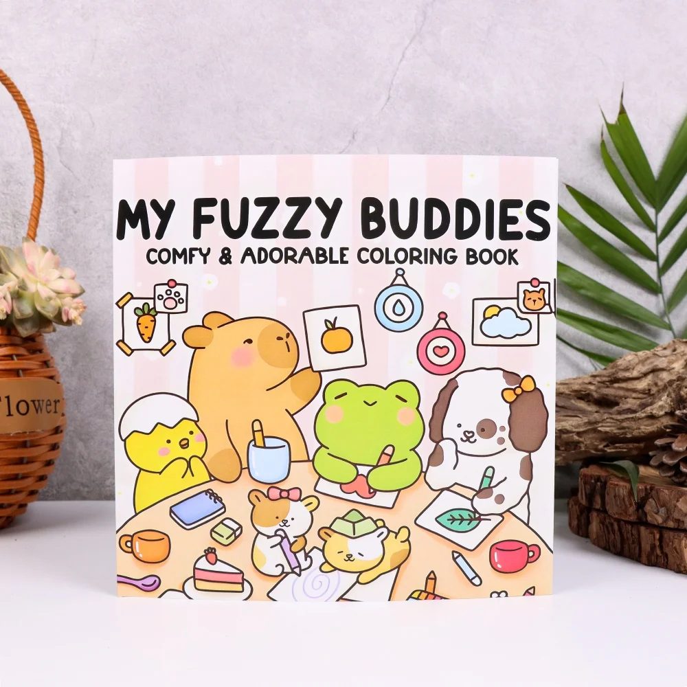 

Cute animals and romantic illustrations - perfect for relaxation and leisure, perfect gift for teenagers and adults