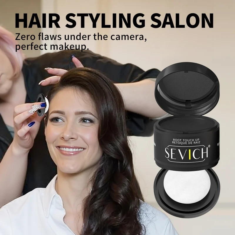 بودرة ظلال الشعر مقاومة للماء على الفور، بودرة التحكم في حواف خط الشعر، 4 جرام، غطاء جذور ظلال الشعر، خافي عيوب الشعر