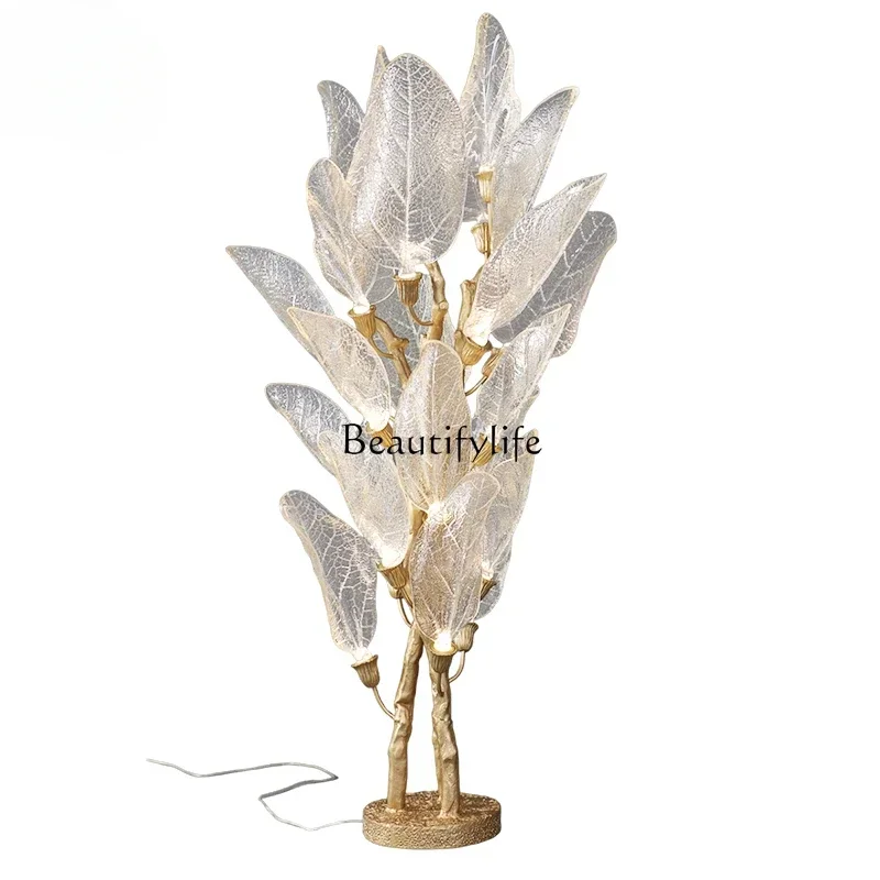 

z.FG10American light luxury all copper living room floor bedroom sofa bedside decoration high-end atmosphere