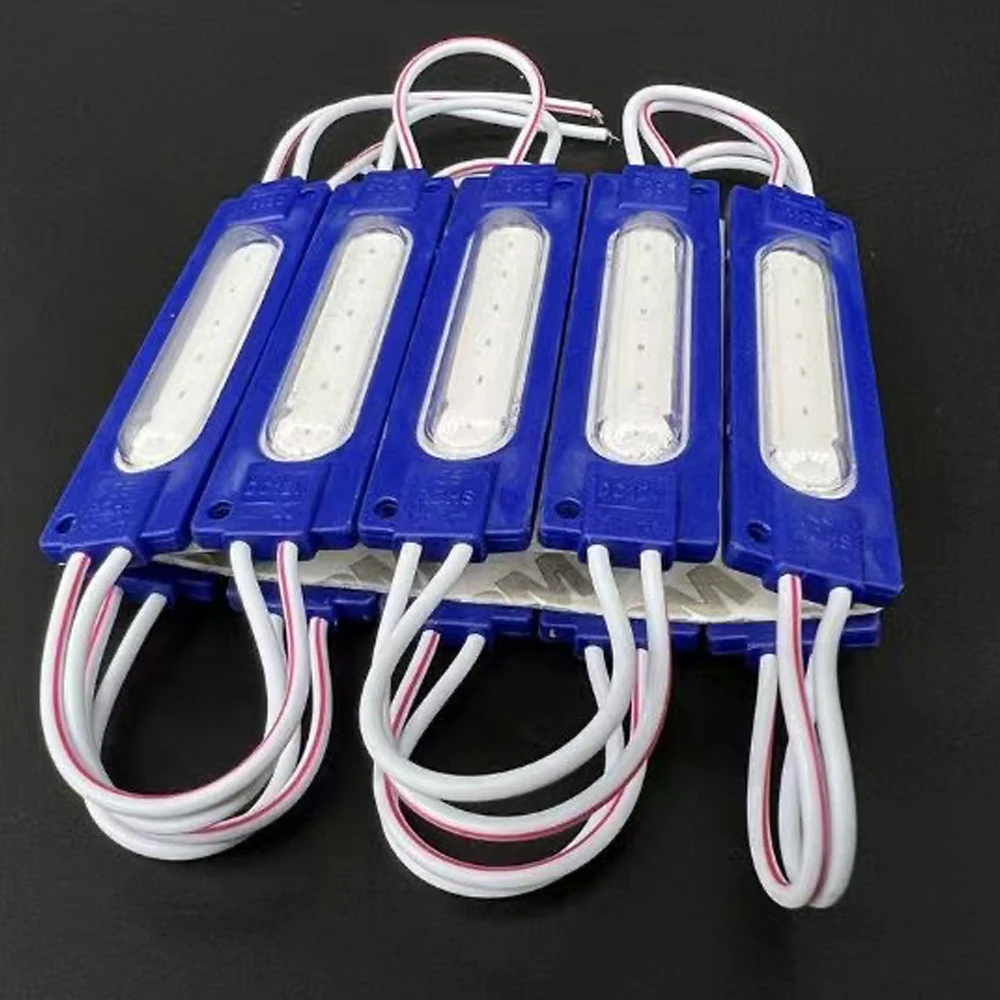 20PCS 12V Led Module COB Light Advertisement Design Sign Backlight Shop Banner Waterproof IP65 White Red Warm Blue Yellow Pink