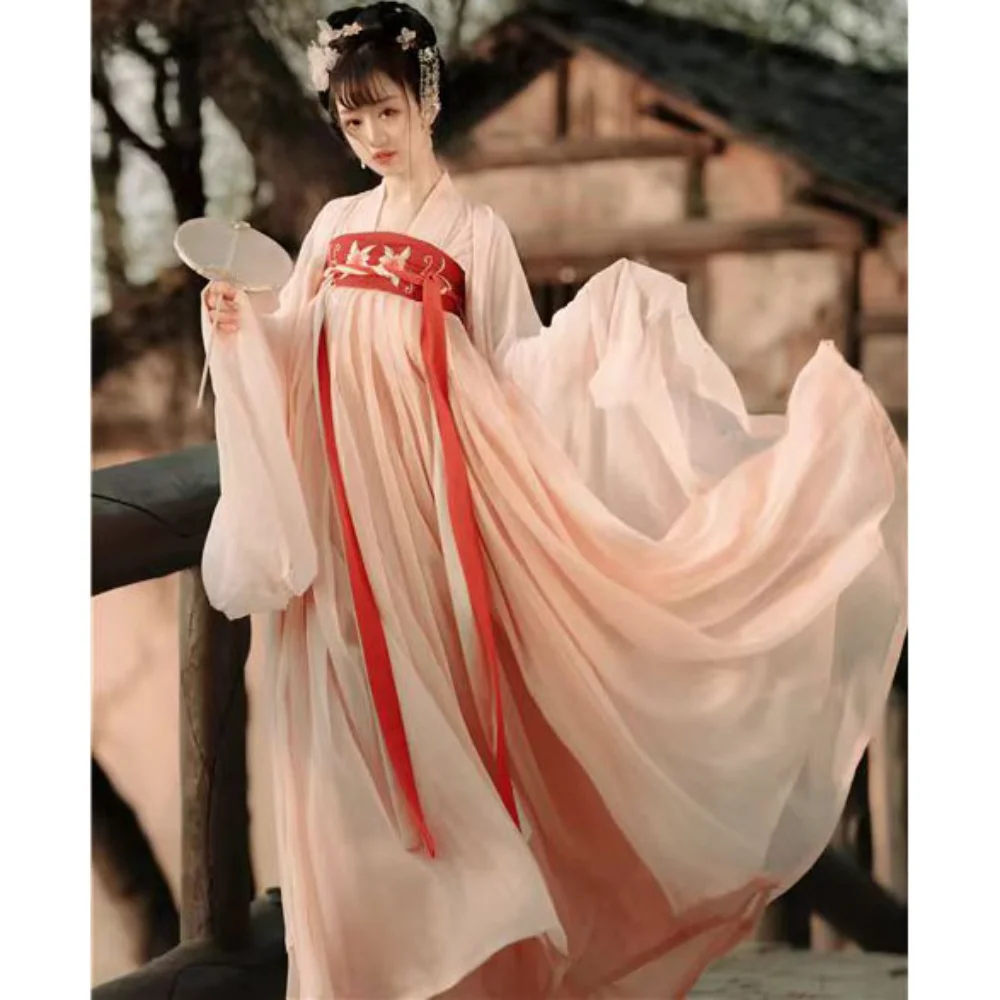 Chinese Hanfu Dresses for Women Vintage Tang Suit Girl Noble Princess Costume Folk Dance Traditional Acient Chinese Costume