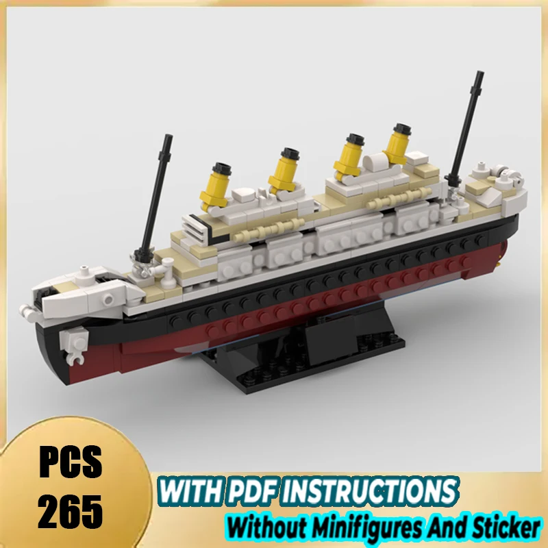 

Exquisite brand new MOC building blocks Mini Titanic technical modules bricks model gift Christmas toy DIY assembly set