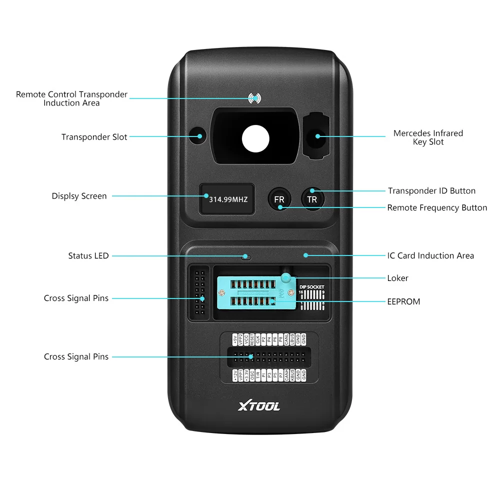 XTOOL KC501 kunci mobil & CIP Programmer Ecu pembaca Untuk Benz kunci inframerah menulis MCU/EEPROM Chip bekerja dengan X100 PAD3 A80 OBD2 alat