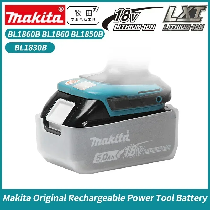 100% Original Makita Rechargeable Power Tool Battery, Replaceable LED Lithium-ion, 6.0 Ah 18V LXT BL1860B BL1860BL1850 BL1830