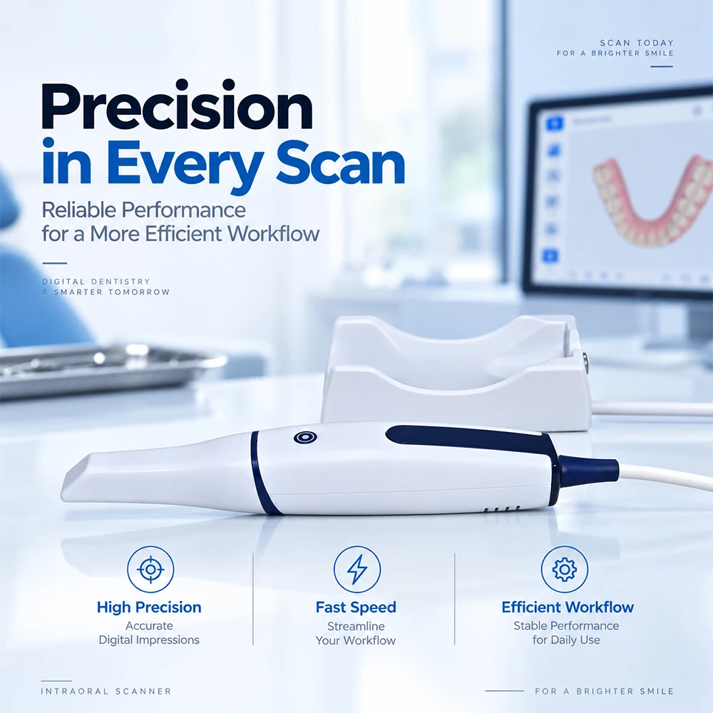 Smart DL206 Dentaler Intraoraler 3D-Scanner mit Kostenloser Software, Kalibrierungsfrei und Ortho-Simulation, CMOS-Technologie, Typ-C-Anschluss – Detail 4