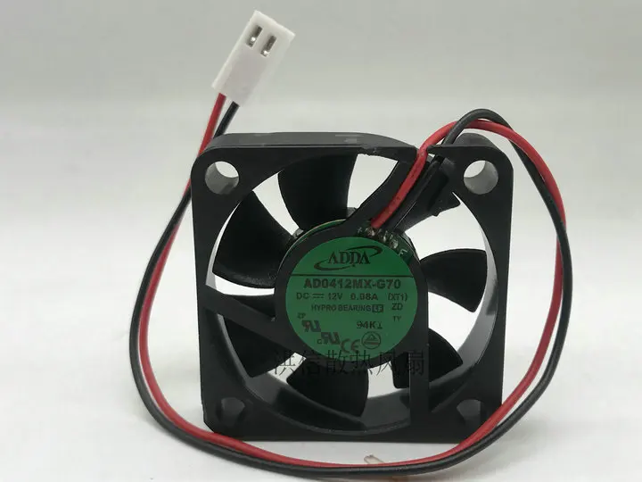 

ADDA AD0412MX-G70 DC 12V 0.08A 40x40x10mm 2-Wire Server Cooling Fan