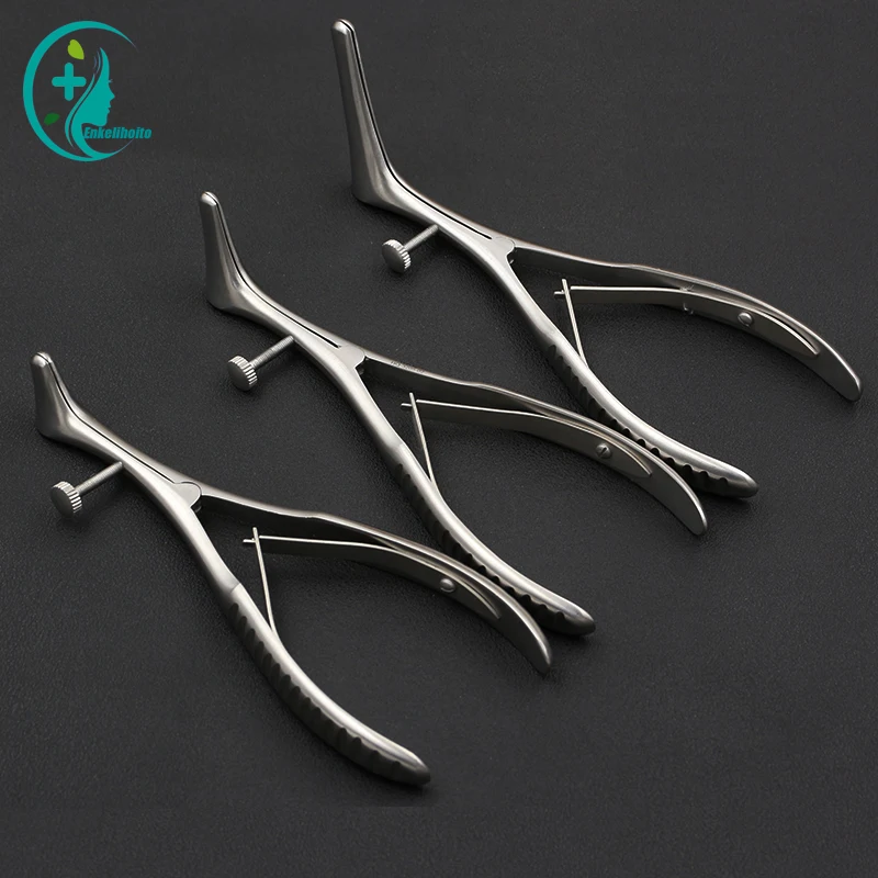 Nose Mirror Speculum Lens Nostril Pliers Nasal Cavity Examination Stainless steel Nasal Expander Nasal Speculum Forceps