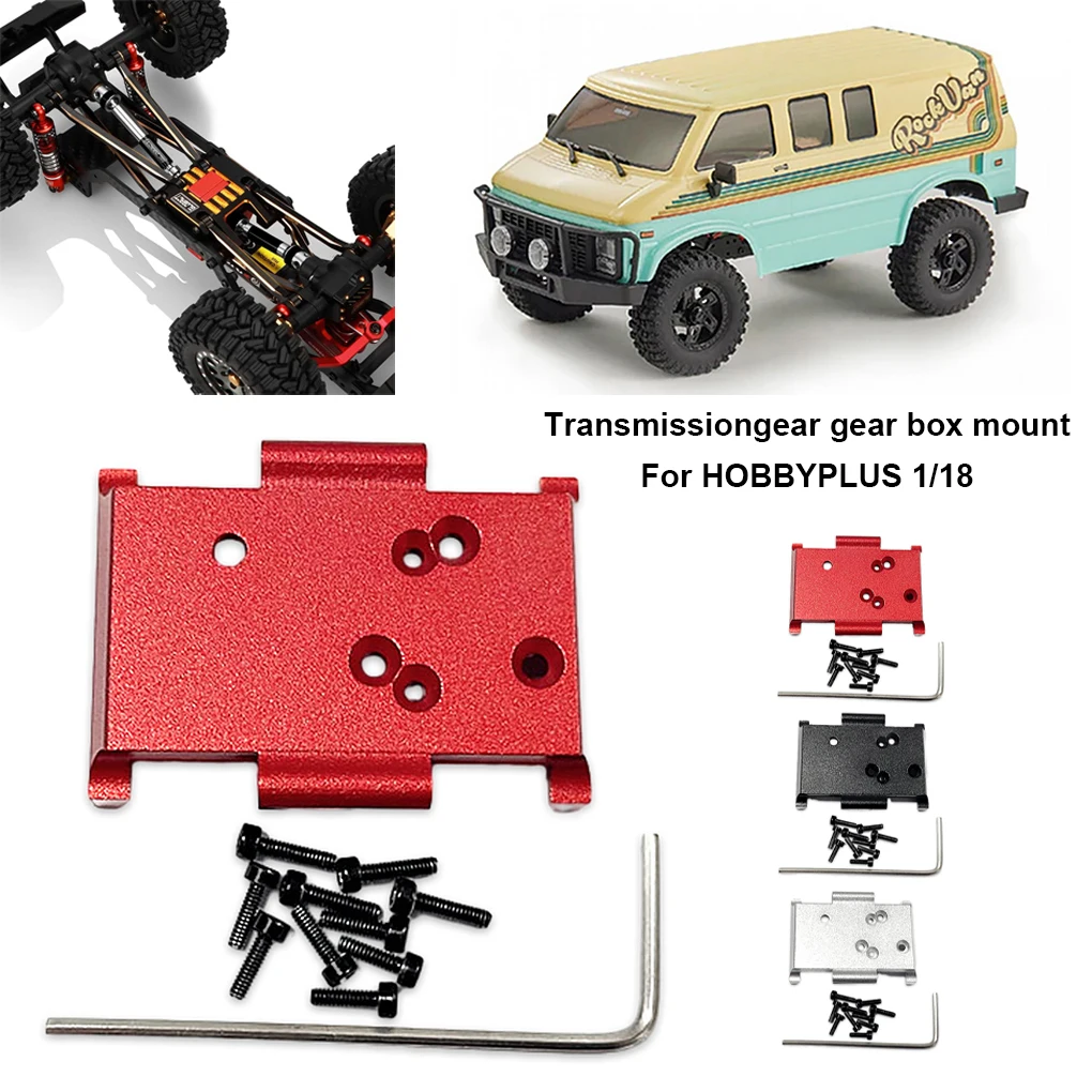 180/370 Motor 51T /34T Gear Box trasmissione Gear Box set di piastre di montaggio per HobbyPlus CR18P Rock Van 1/18 RC parti di aggiornamento