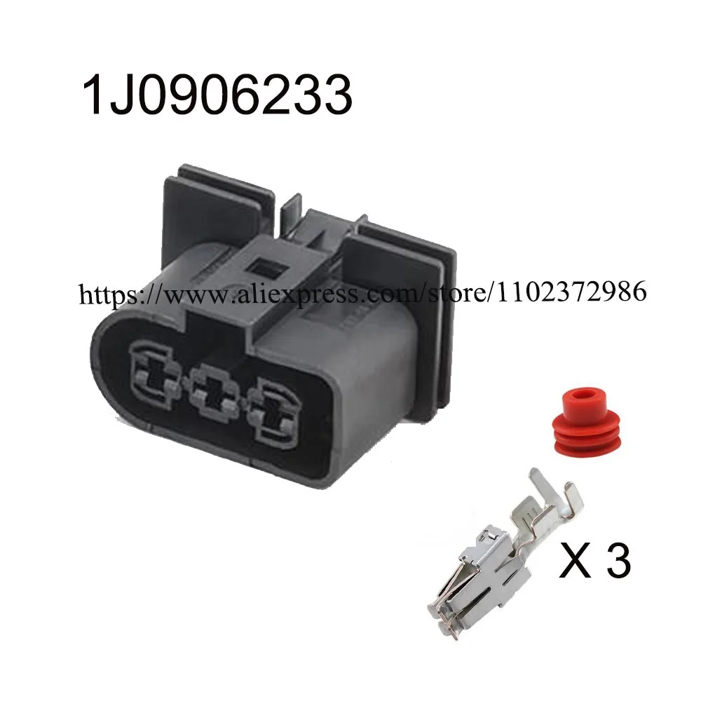 Imagem -03 - Conector de Cabo Impermeável Automático Plugue Automotivo Soquete Masculino Famoso Selo Terminal Pin 100conjunto 1j0906443 1j0906233