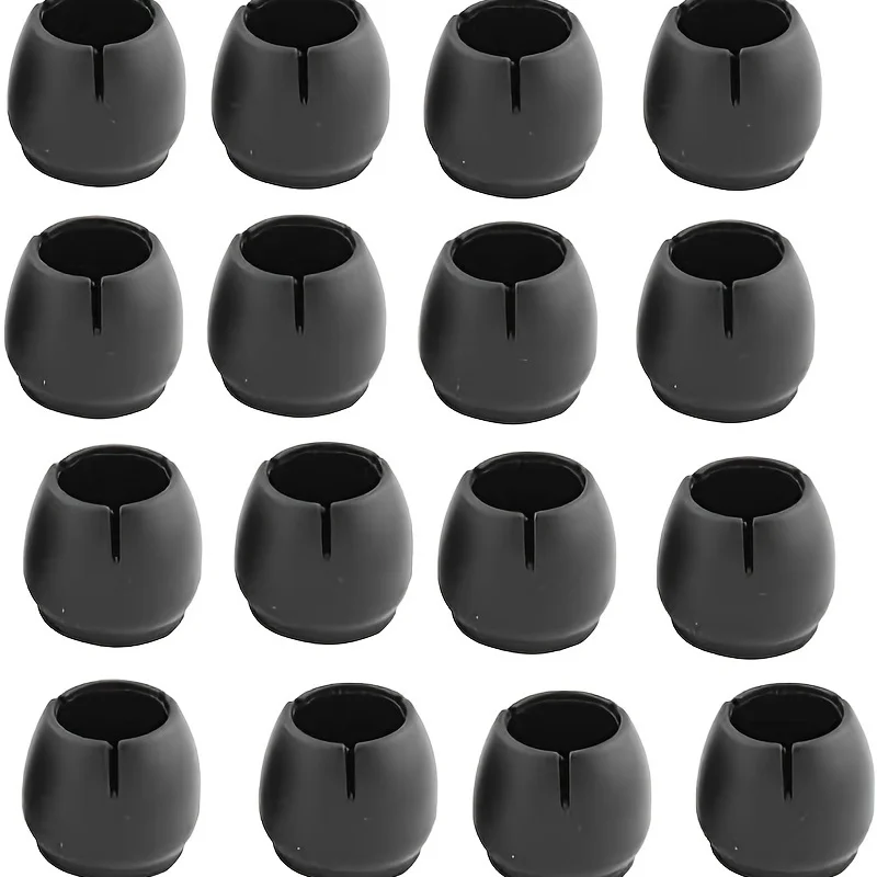 16pcs Chair Leg Caps Floor Protector, Round Feet Covers