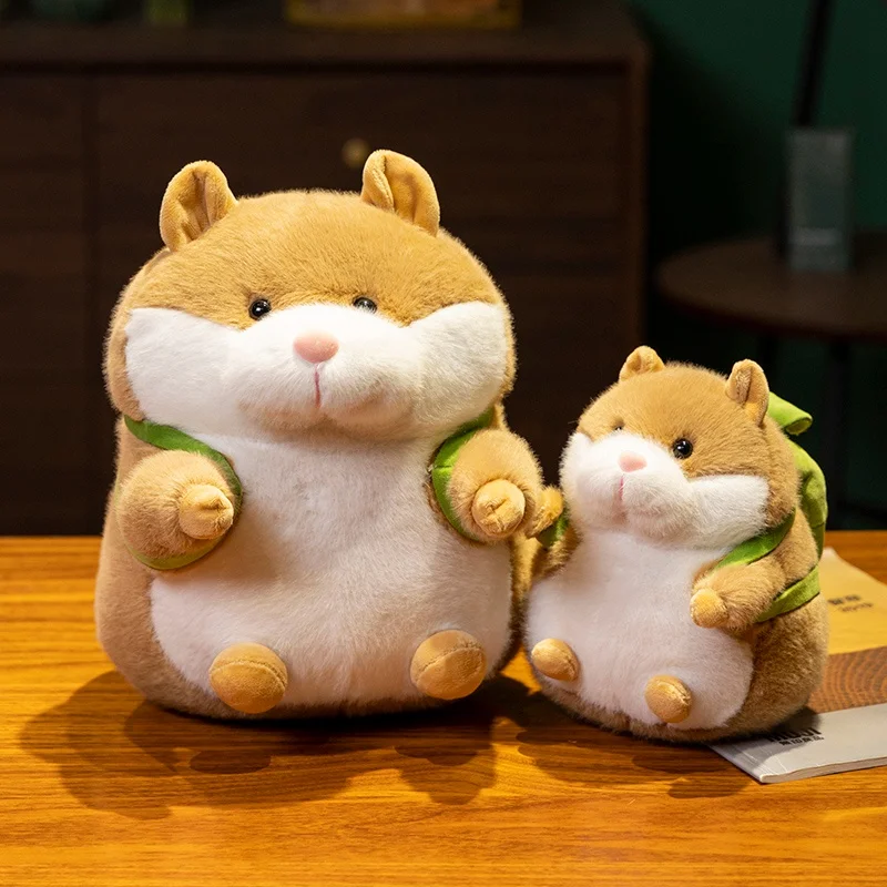 17-28CM Lovely's Cartoon Simulation Anime Hamster Stuffed Animal Plush Doll Children's Comfort Sleeping Doll Birthday Gifts