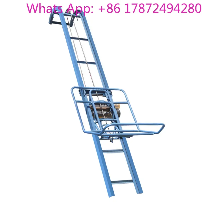 All-Electric Concrete & Mortar Conveyor Bucket Elevator for Construction Site Slope Loading