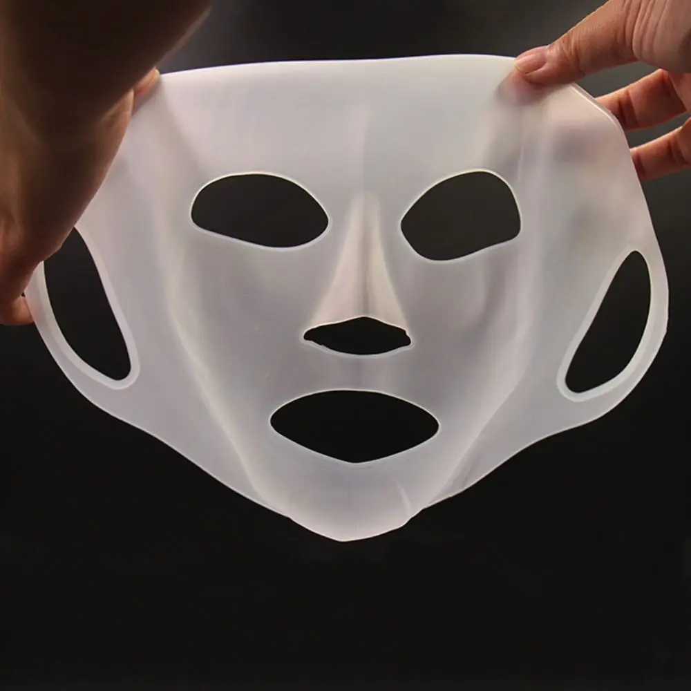 

Skin Care Tool Prevent Evaporation Reusable 3D Silicone Face Mask Holder Masks Holder Gel Sheet Mask Facial Masks Cover