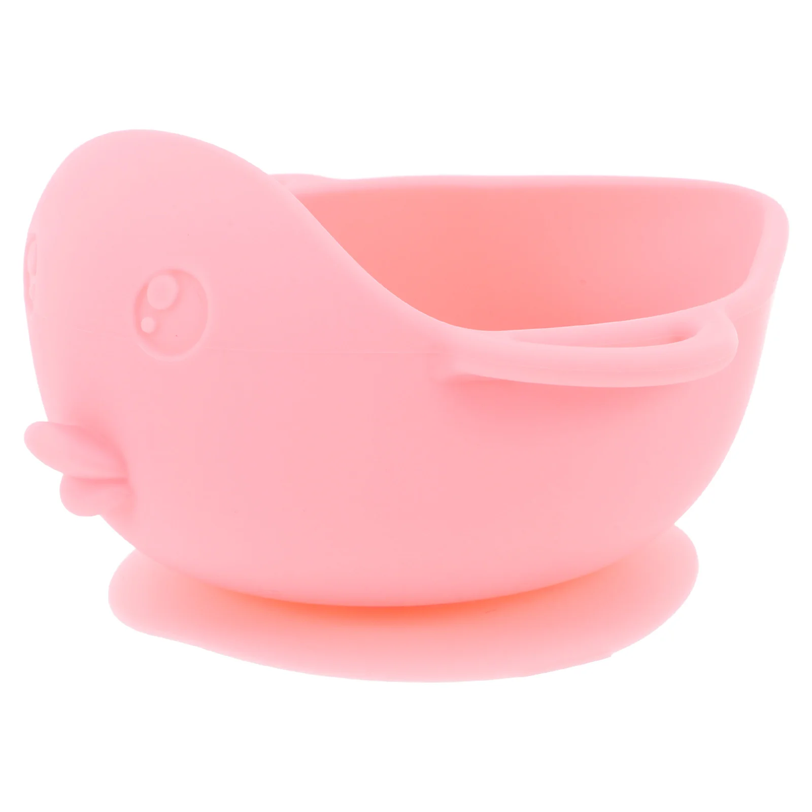

Silicone Baby Bowl Spoon Pink Piggy Shape Suction Feeding Toddler Plates Durable Travel Friendly Infant Feeding Bowls