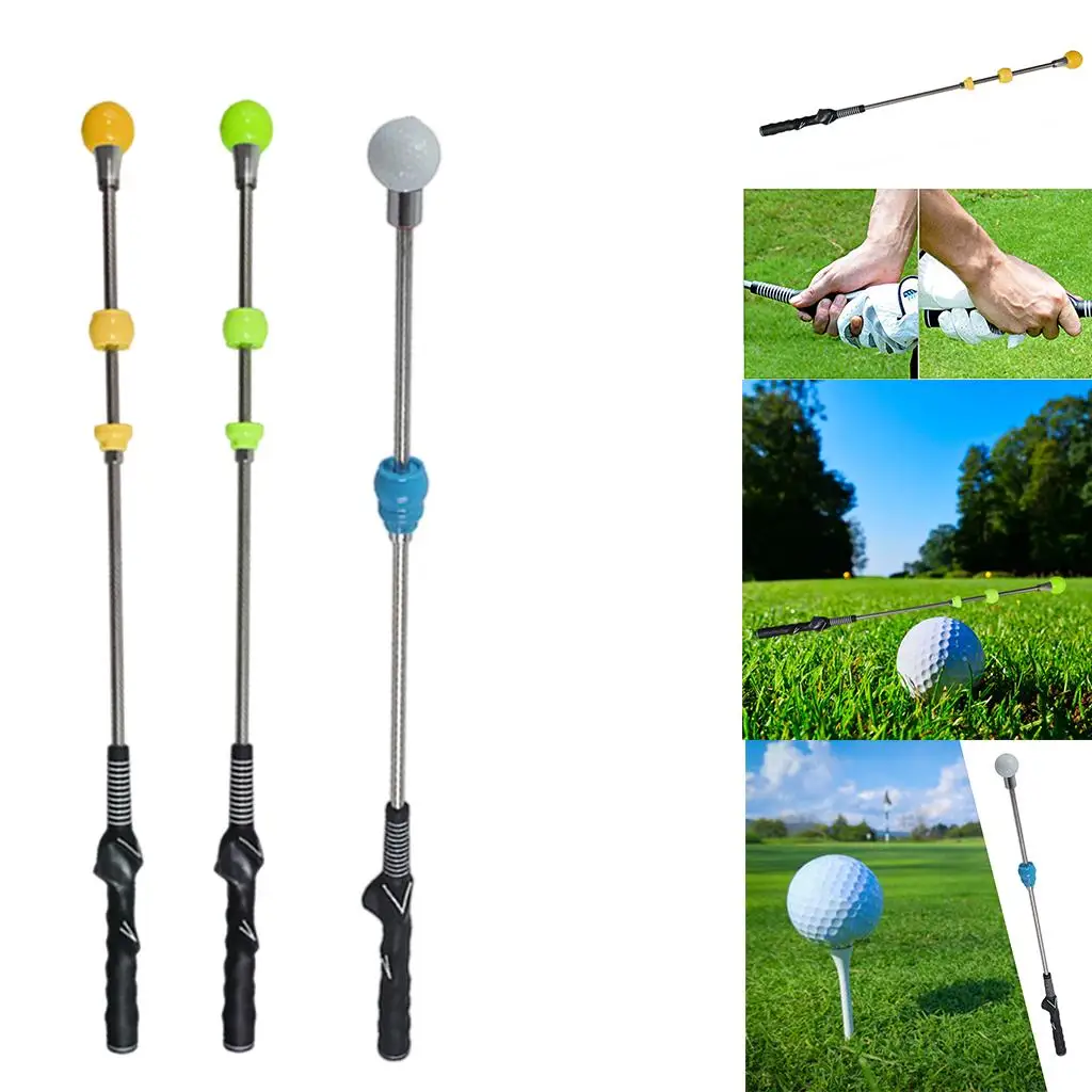 Golf Swing Trainer Aid Adjustable Portable Golf Training Aid Improves Tempo