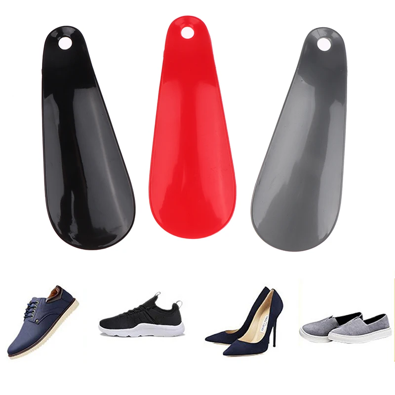 Plastic Shoe Horn Spoon Shape for Shoes Inserts Shoehorn Lifter Pull Shoehorns Slip Handle Shoeshorn Flexible Sturdy Accesories