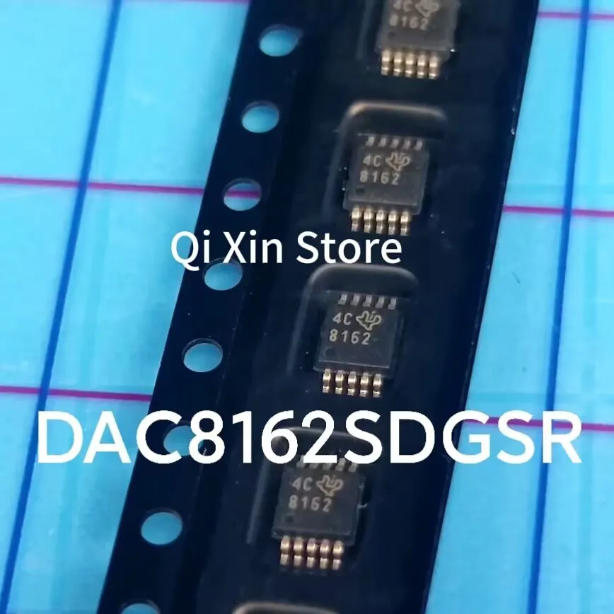 DAC8162SDGSR Brand New, Silkscreen Marked 8162 Digital-to-Analog Converter (DAC) in MSOP-10 Package
