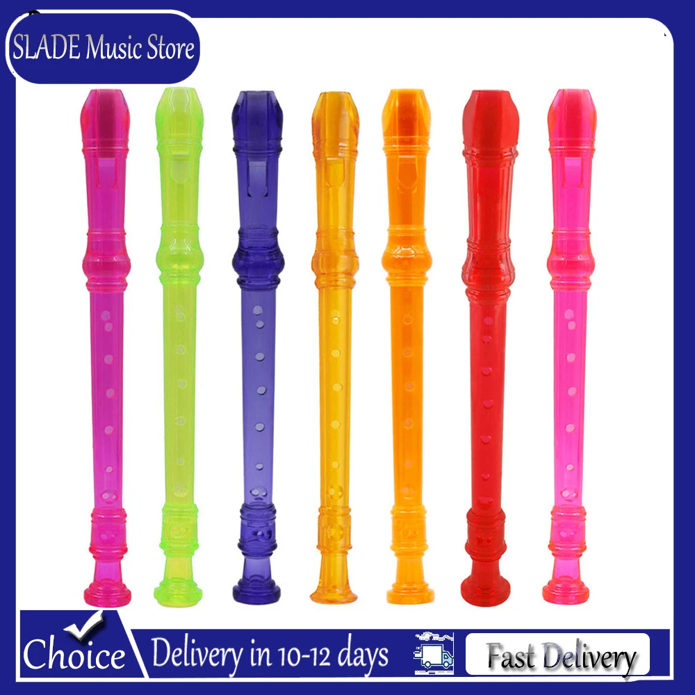 

Набор из 5 флейт-блокфлейт (сопрано, длинная, радужная, семицветная) с чистящим стержнем, деревянный духовой музыкальный инструмент