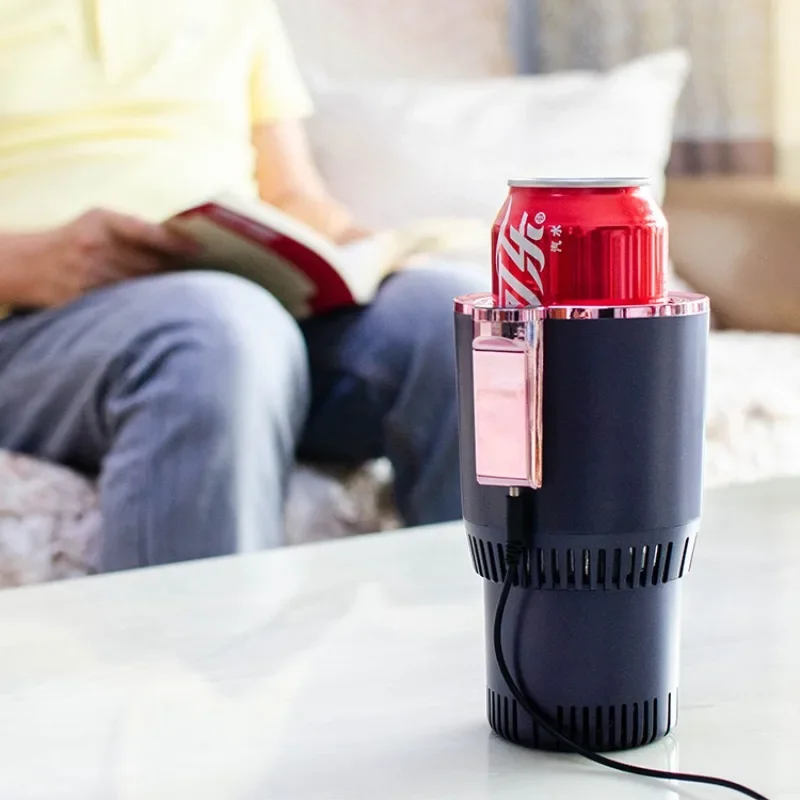 Car hot and cold cup Quick cooling cup, cooling intelligent cold and warm car milk cup