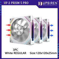 UPSIREN UF-2 PRISM 5 PRO Computer Chassis Fan 12cm ARGB 4 Pin PWM Quiet Cooling Fan 12V Large Air Volume 45.2CFM/800-1800RPM