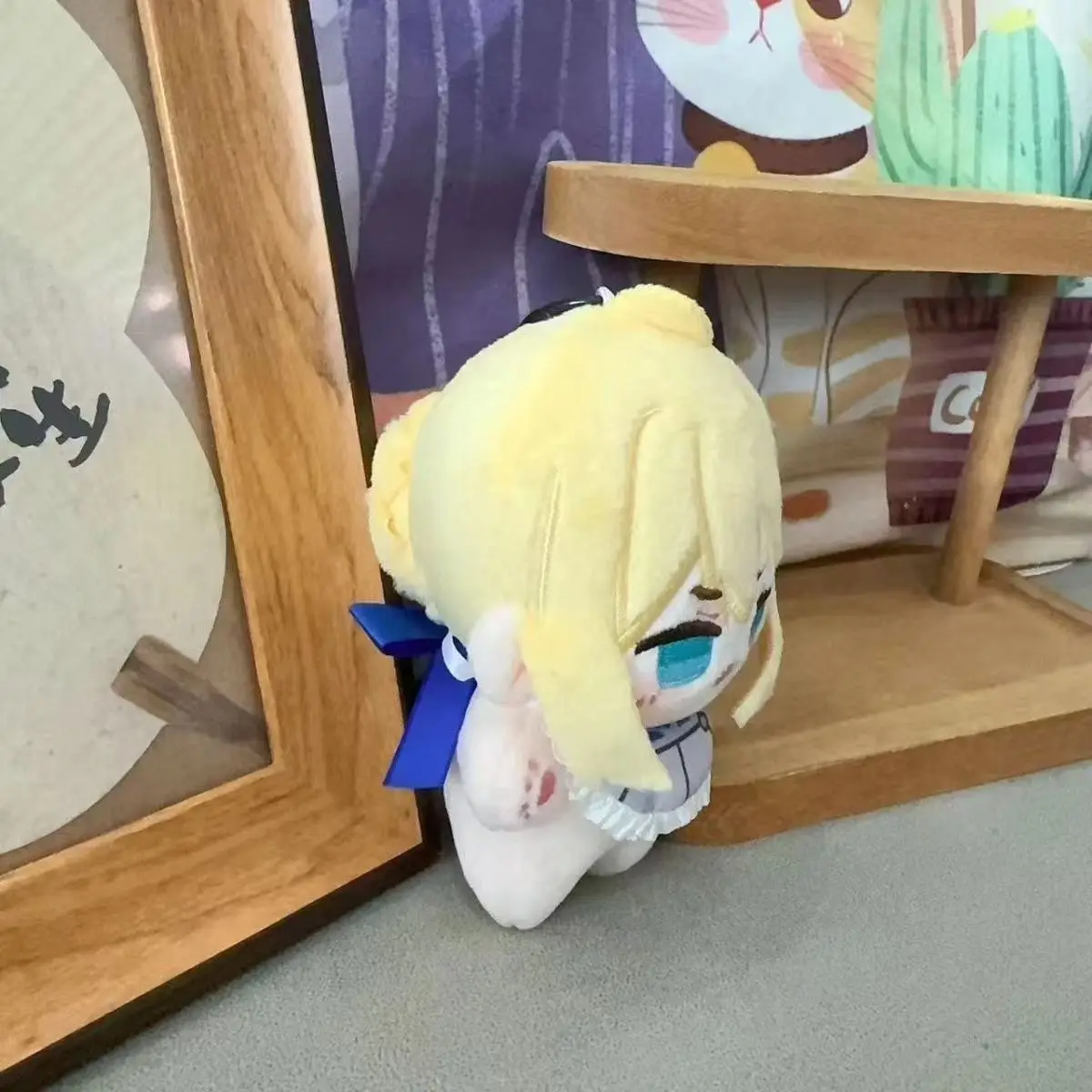 페이트 세이버 귀여운 피규어 플러시 인형 백팩 펜던트 남녀 공용 장난감 열쇠고리 선물