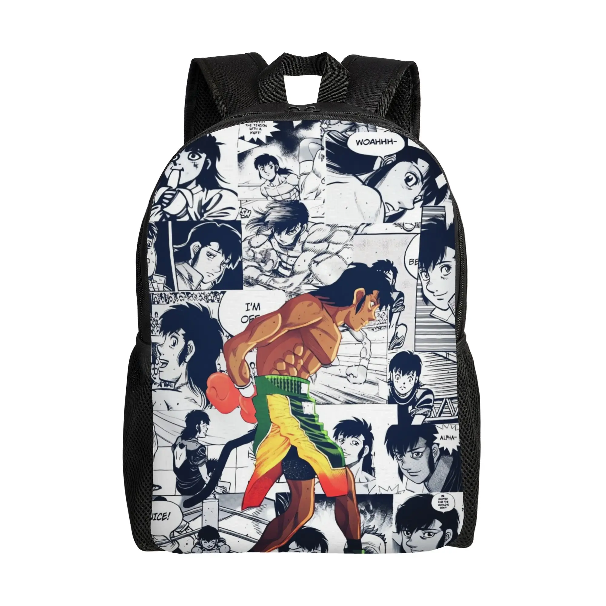 Hajime No Ippo Kamogawa Boxing Gym Backpack  Hiking Backpacks Women Men Custom Print High School Bags Leisure Rucksack