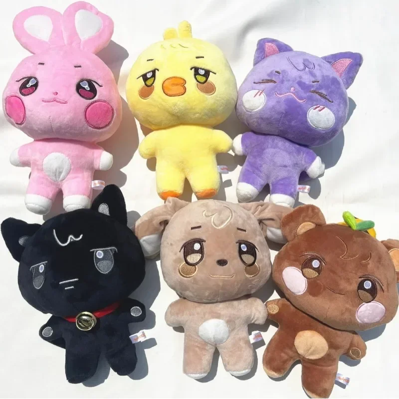 

Kpop Ateez Plush Doll 20cm Aniteez Bangchan Wolfchan Miniso Felix PuppyM Jiniret Kawaii Stuffed Animal Plushie Toys Kids Gifts