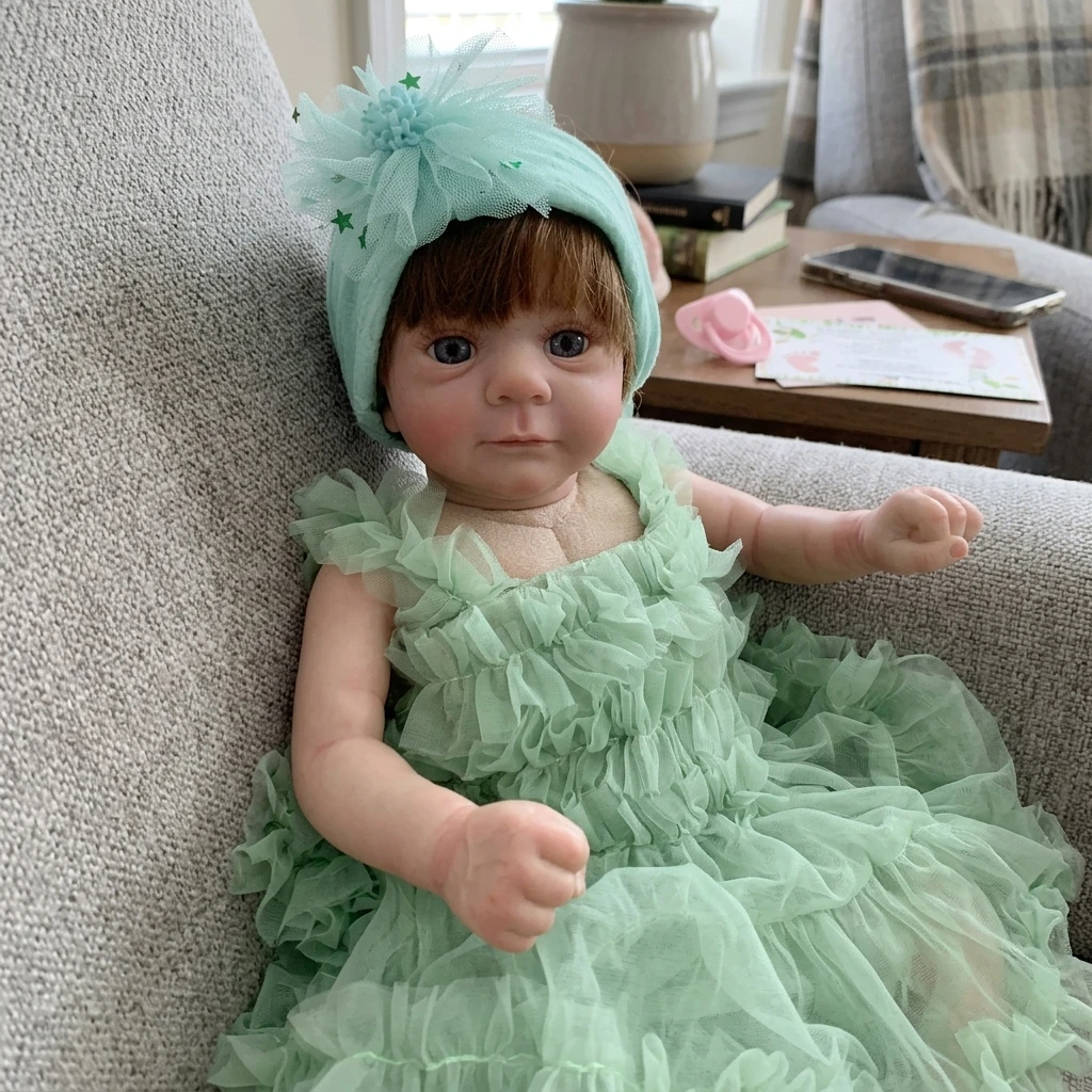 18 Inch Lovely Bebe Newborn Baby Doll Felicia Bebe Vinyl Doll Toy For Birthday Gifts