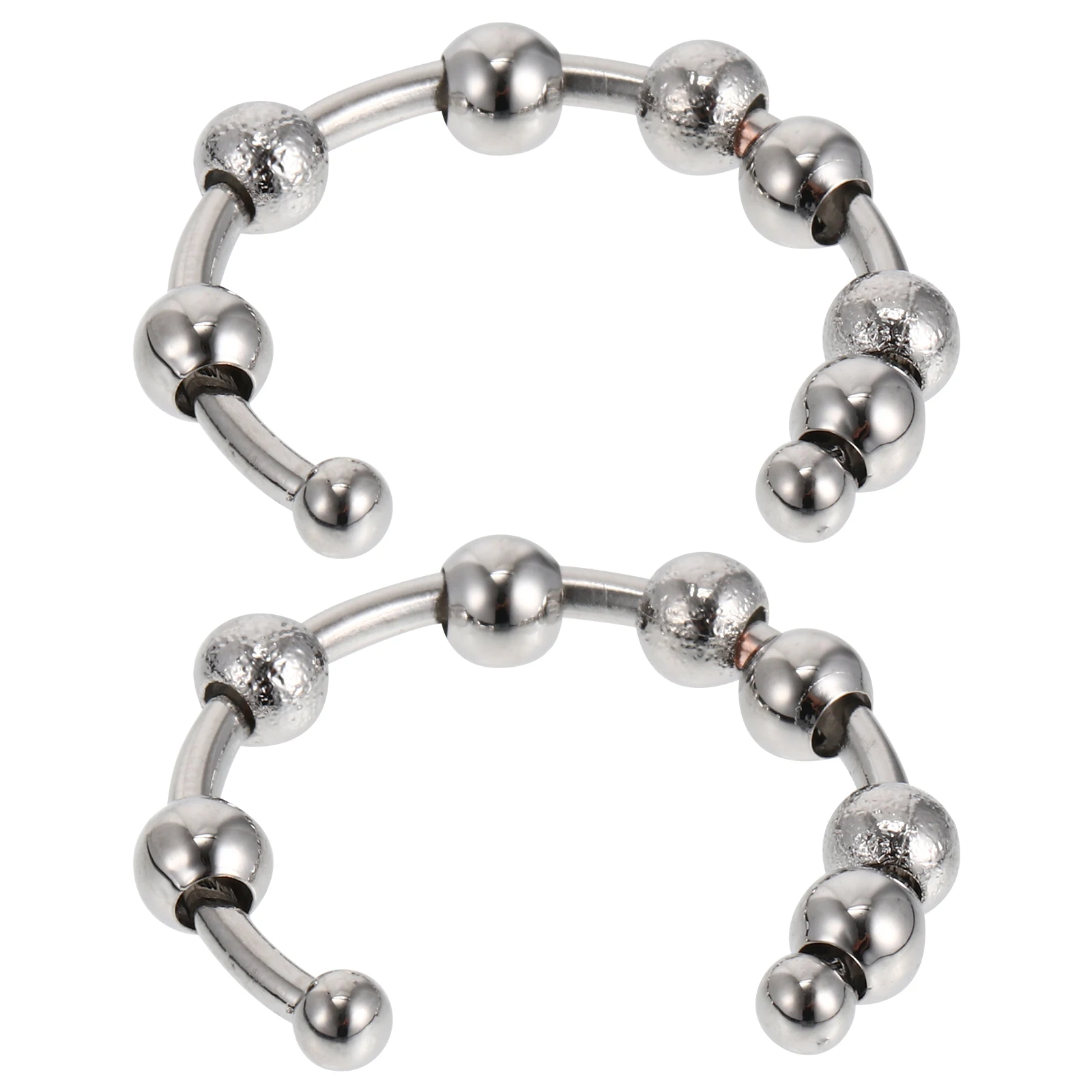 2pcs Pressure Rings For Women Men Adjustable Open Design Stress Relief Fidget Rotating Beads Rings Finger Jewelry Daily Wear