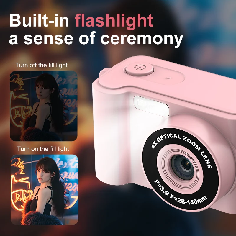 

Мини-цифровая камера в стиле ретро, студенческая карта кампуса, портативная машина для фотосъемки и видео, аксессуары для рюкзака, новинка 2026