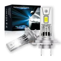 2Pcs H7 LED Lights 60W 50000LM Headlight Bulb 6500K Design Wireless For Car Lamp CSP 5570 Chip White Mini Size Plug&Play