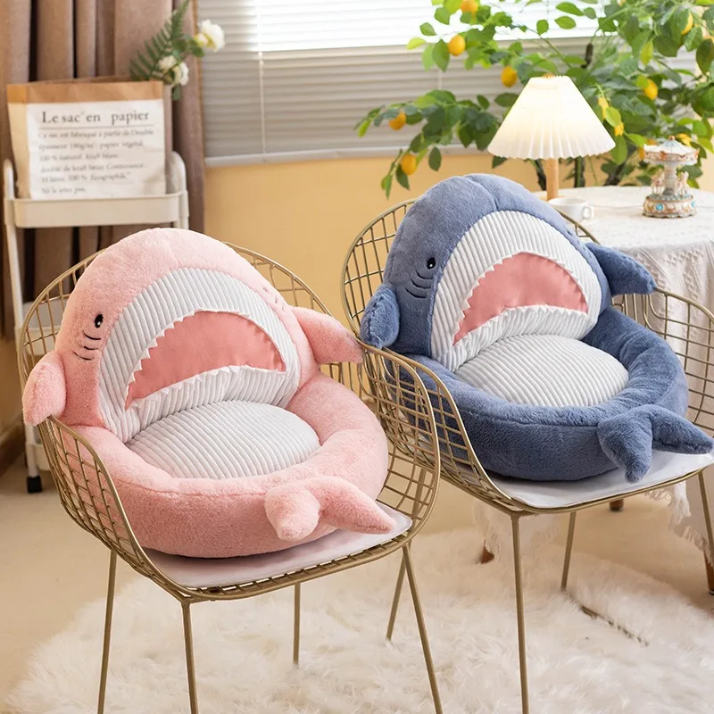 Cute Cartoon Shark Cushion Backrest One Chair Office Can Sit Tatami Students Dormitory Butt Cushion