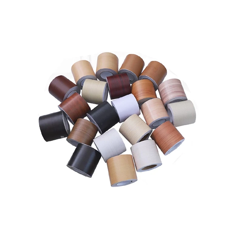 10M Imitation Wood Grain Edge Stickers Beauty Seam Decorative Strips Old Door Window Frames Edge