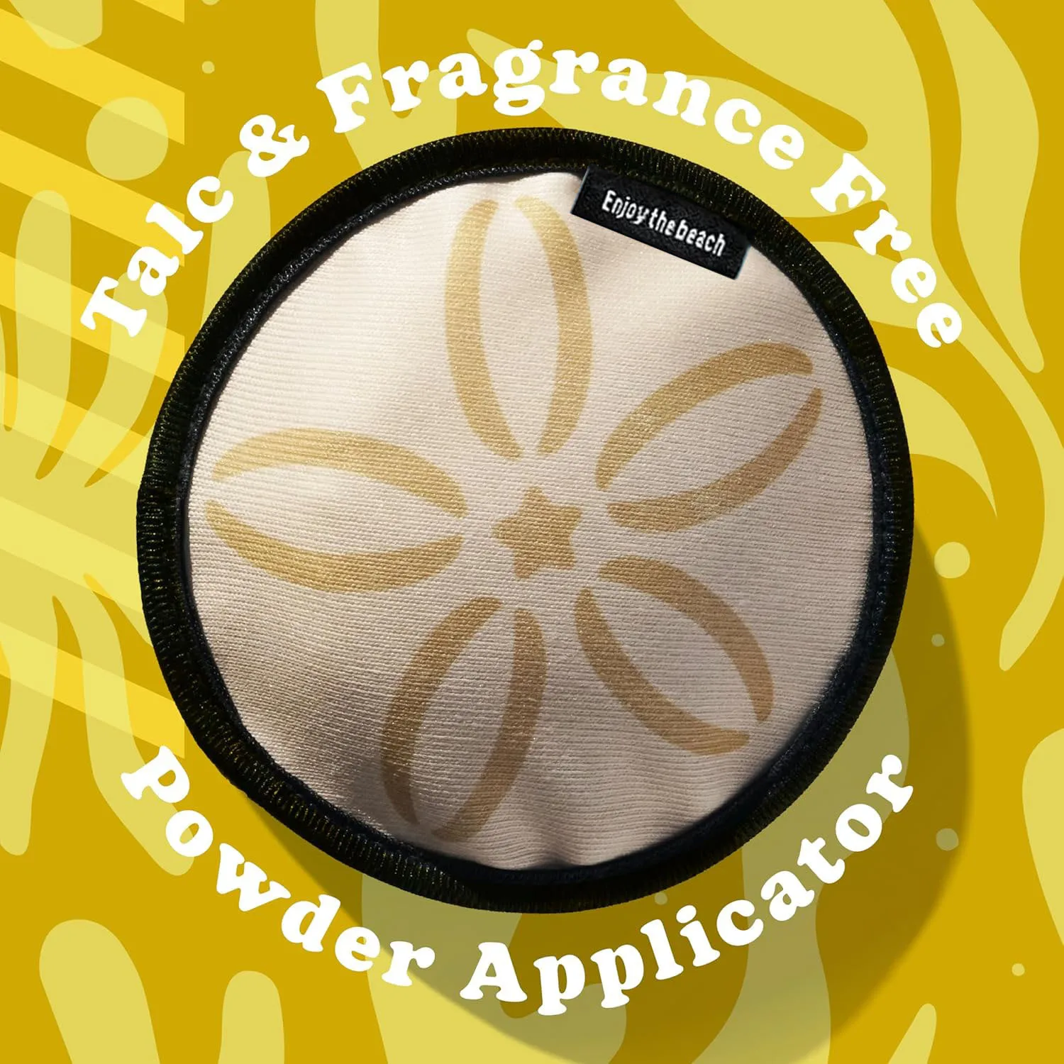 Beach Sand Remover Powder Applicator Pad Talc Fragrance Free Reusable Sand Eraser No Water Waterproof Bag Carabiner Essentials