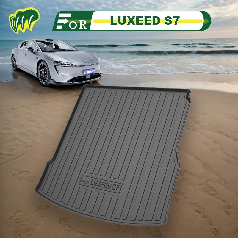 For LUXEED S7 2024 Custom Fit Car Trunk Mat All Season Cargo Mat 3D Shaped Laser Measured Trunk Liners