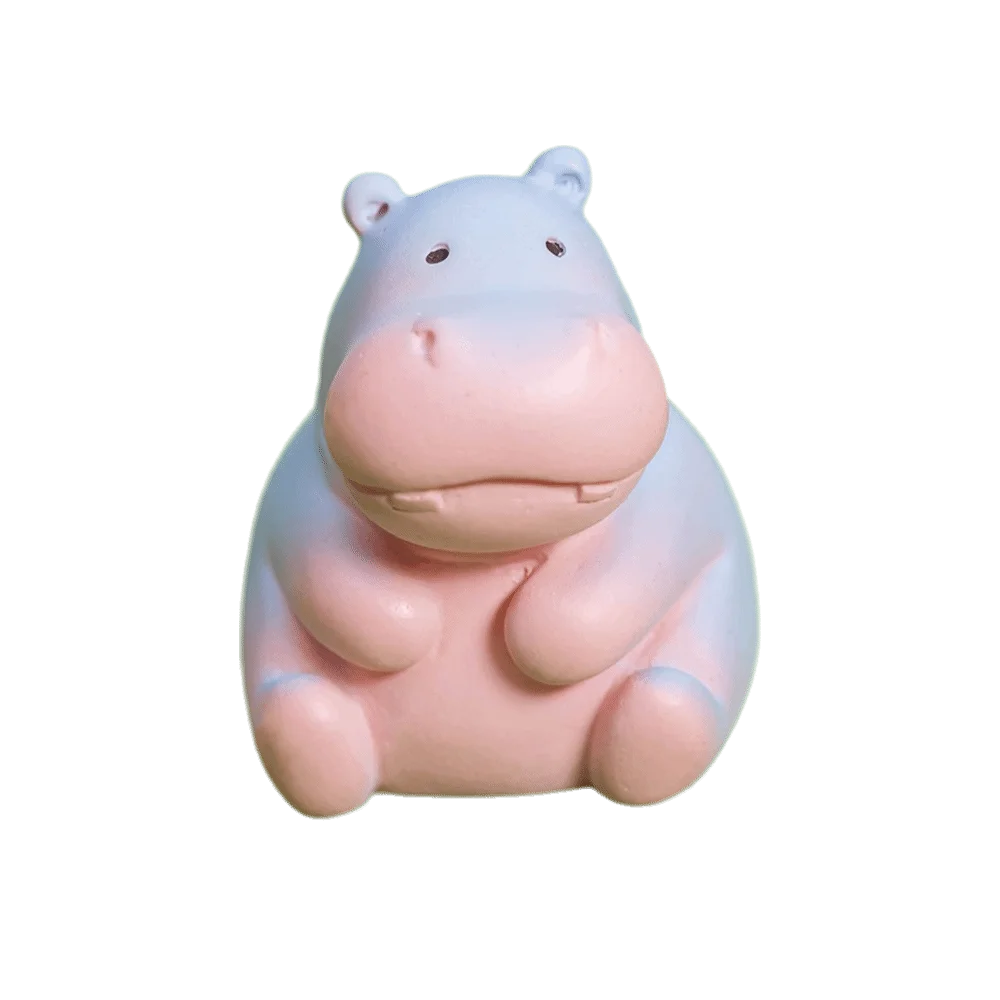 

Q-like pear-shaped design Resin Hippo Statue Cartoon Style 6 options available Hippopotamus Figurines Miniature Figure