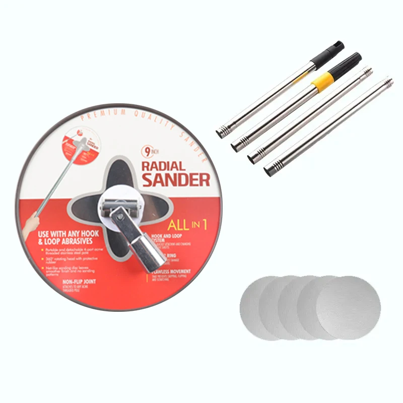 

Industrial Grade 9-Inch Round Drywall Pole Disc Sander Durable Efficient Wall Polishing OEM ODM Supported Hand Tool