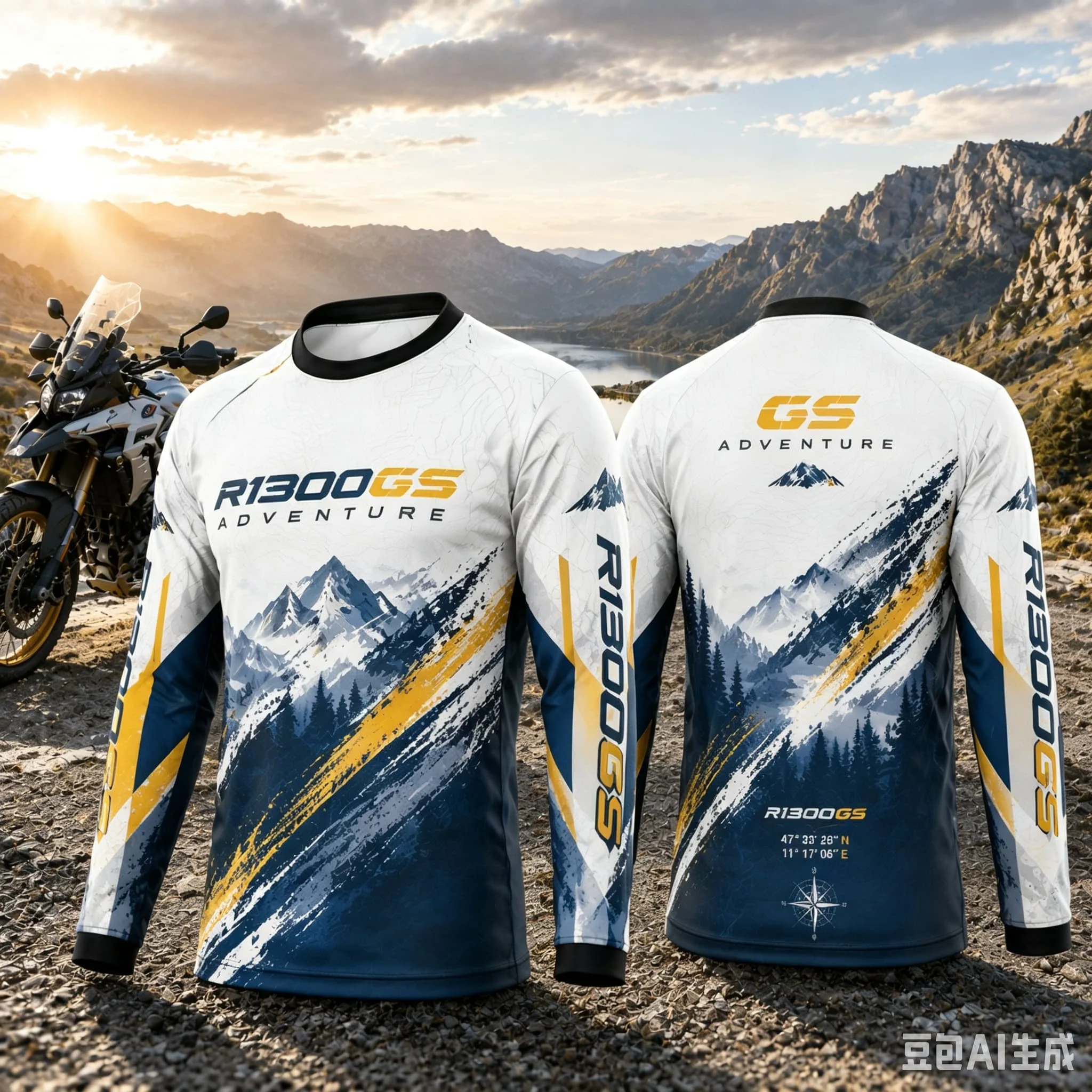 Motorrad GS Adventure Motorcycle Long Sleeve Shirt Breathable Anti UV Quick Dry Riding Jersey Men Outdoor Sports Casual Wear 5