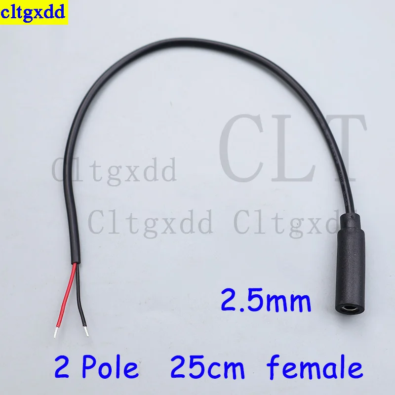  Cltgxdd 1-5piece 2.5/3.5mm Audio Cable Connector 2 3 4 Pole Mono Stereo Male Plug Female Jack Extension Wire AUX Headphone