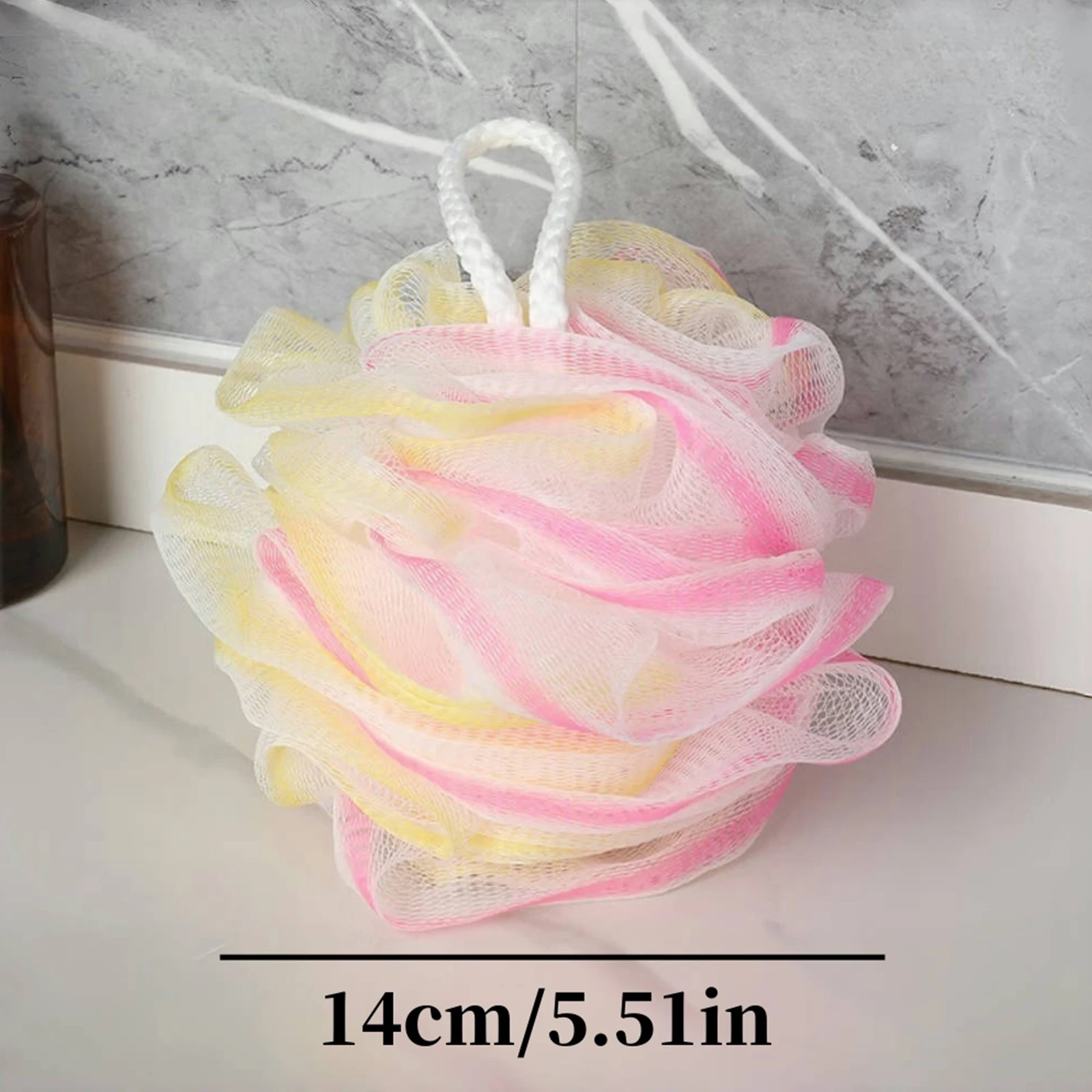 2PCS Exfoliating ฟองน้ําอาบน้ําชุดอาบน้ํา loofah ฟองน้ําอาบน้ําตาข่ายนุ่มฟองน้ําอาบน้ําลูกอุปกรณ์ห้องน้ําสําหรับสตรี, ผู้ชายห้องน้ํา