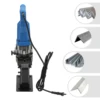 전기 유압 구멍 펀처, 1600W 펀칭기 110V 금속 펀치 5 세트 다이 철 구리 알루미늄 플레이트 앵글 스틸 5