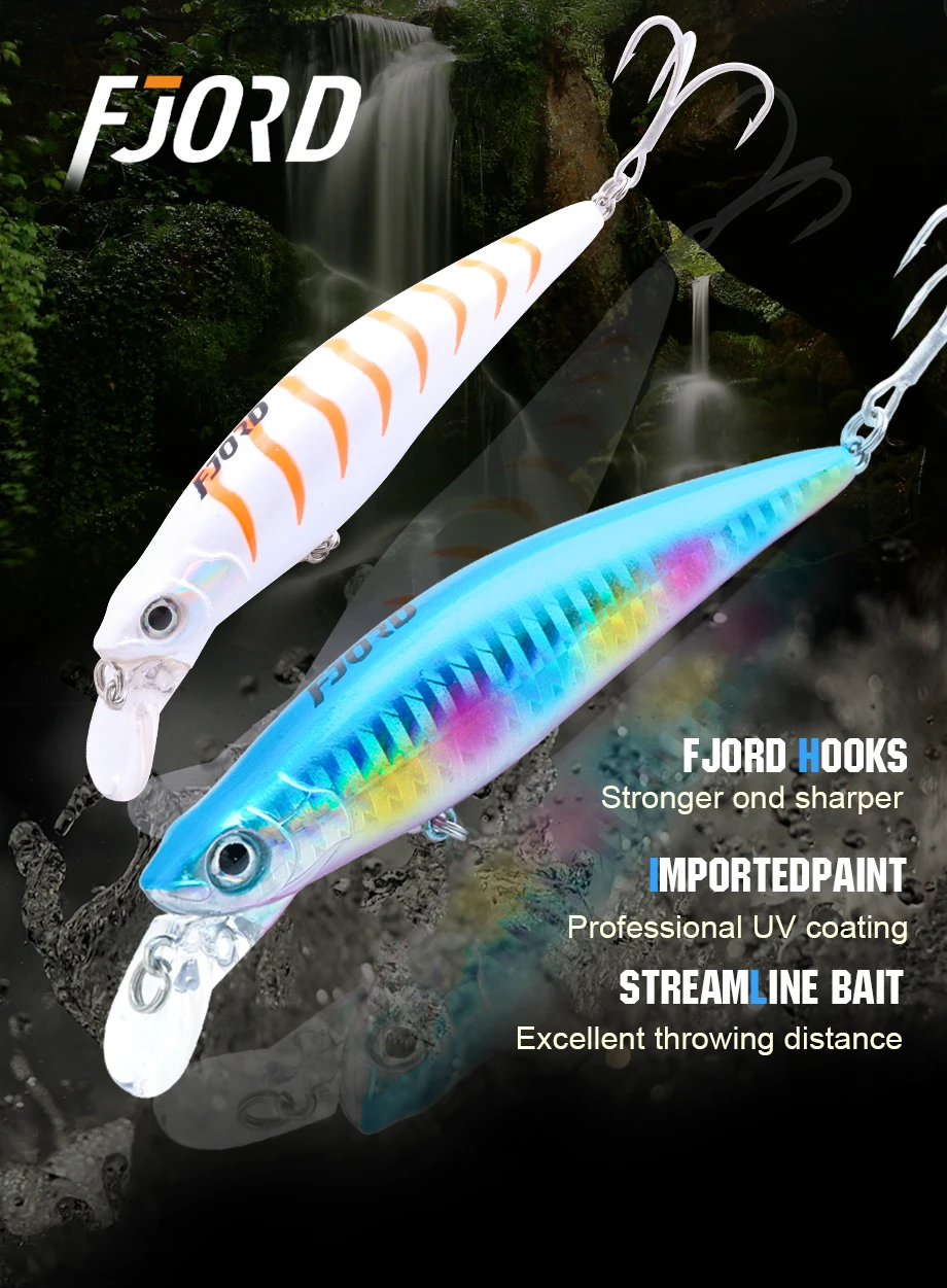 FJORD 90mm 31g Laser Miracle Sinking Black Minnow Hard Triple Hook Meerwasser Salzwasser SwimBait Künstliche Pesca Angelköder – Detail 1