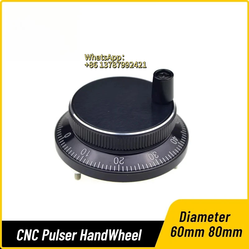 CNC Pulser HandWheel Diameter 60mm 80mm  100 DC5V 6Pins or 4Pins  Machine Manual  Encoder Generato