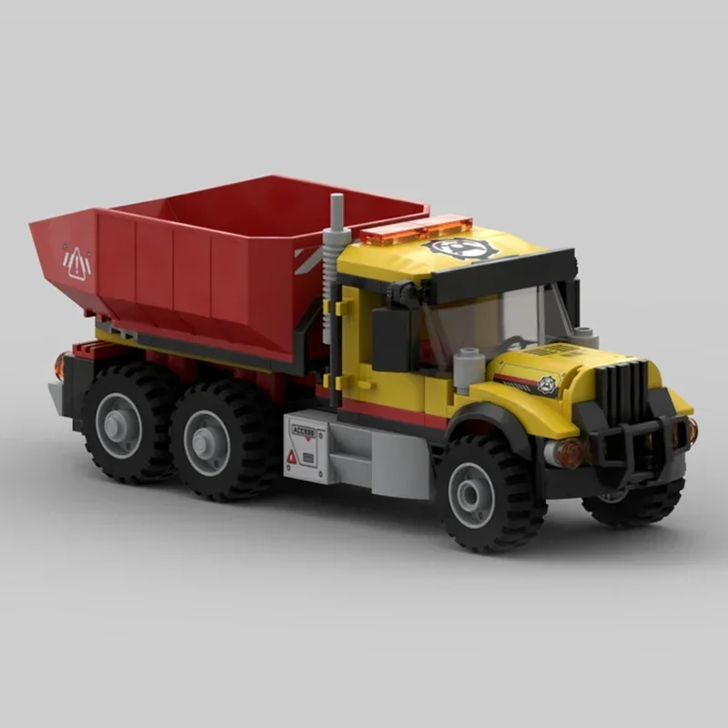 Stad Auto Model Moc Gebouw Bakstenen Bouw Dump Truck Technologie Modulaire Blokken Geschenken Kerst Speelgoed Diy Sets Assemblage