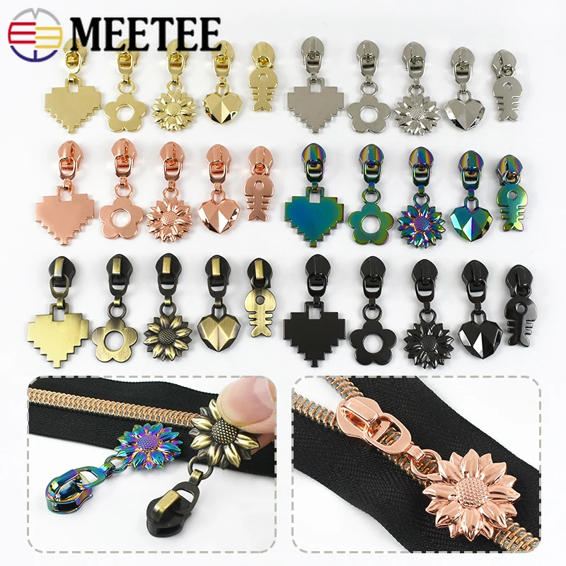 

5-20Pcs 5# Zipper Sliders for Nylon Zippers Handbag Clothes Replace Zip Pull Head Jacket Shoes Zips Repair Kit DIY Accessories