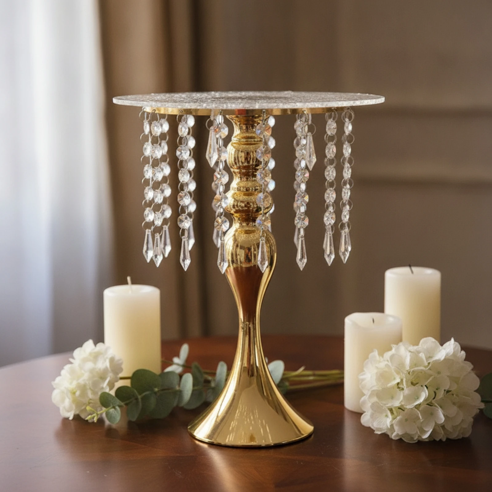 Display Risers Set - Подставка для торта с подвесными кристаллами,