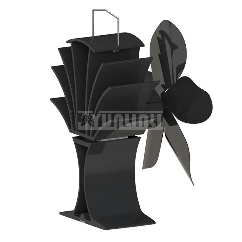 Heat Power Fan Freplace Fan Increase Indoor Circulation Heater Tool Efficient Ventilator