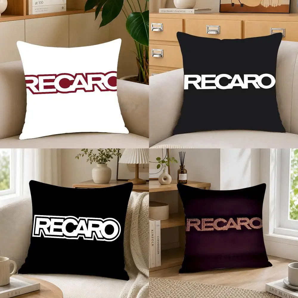 Sporty Brand R-Recaro Cushion Cover Crystal velvet sofa Aesthetic room decor Car seat back cushion